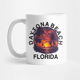 Daytona Beach - Florida (with Black Lettering) Mug